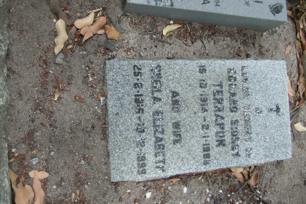 TERRAPON Edward Sidney 1914-1988 &amp; Sheila Elizabeth 1915-1998
