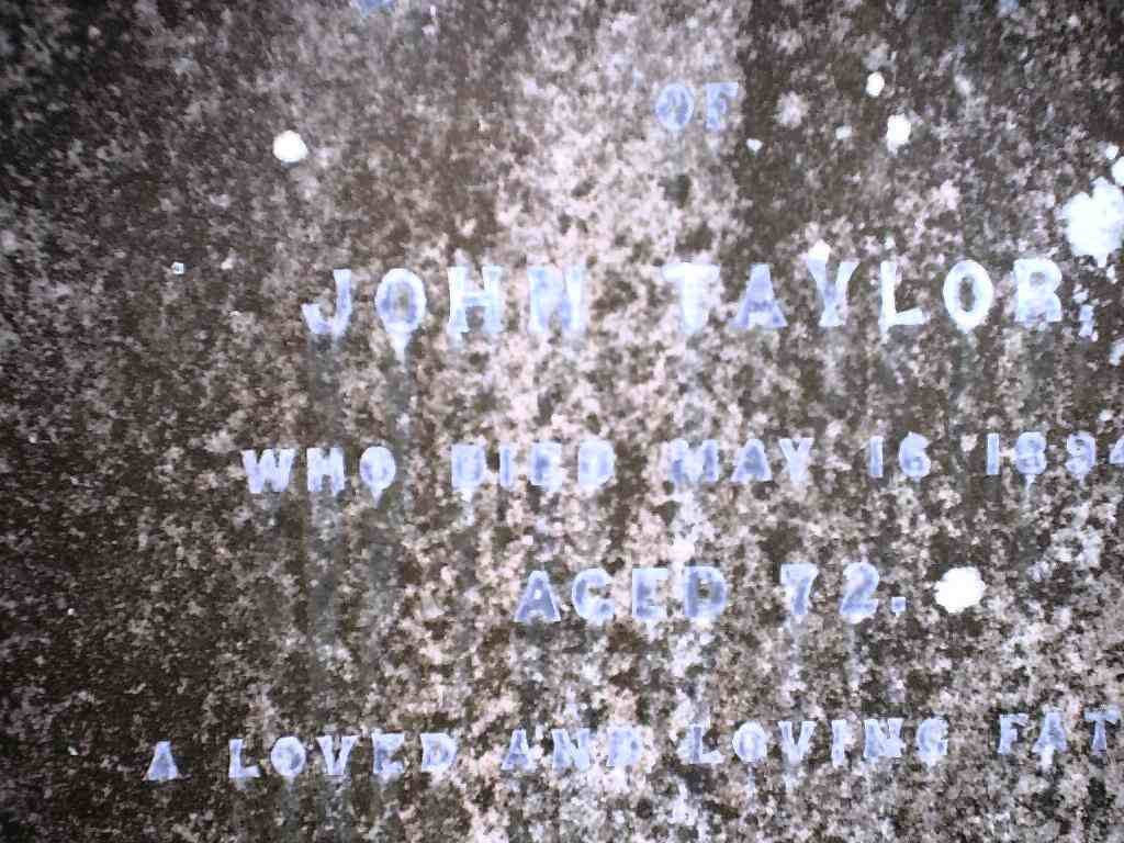 TAYLOR John -1894