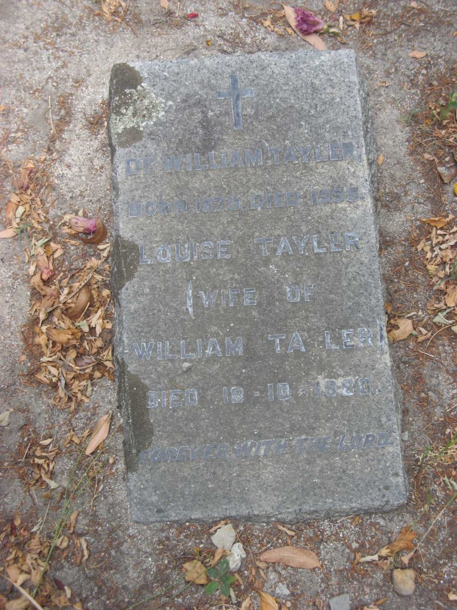 TAYLER William 1870-1955 &amp; Louise -1980