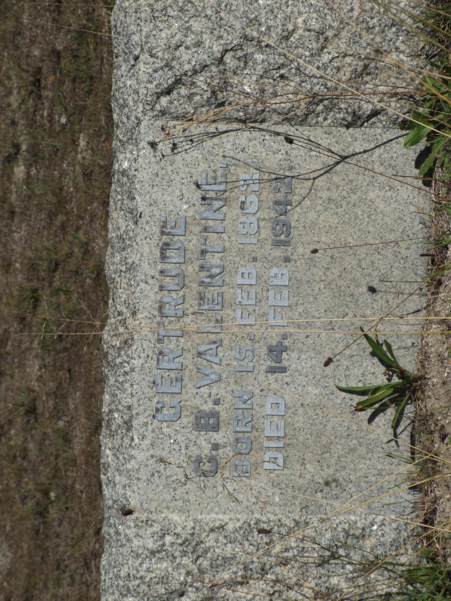 VALENTINE Gertrude C.B. 1862-1942