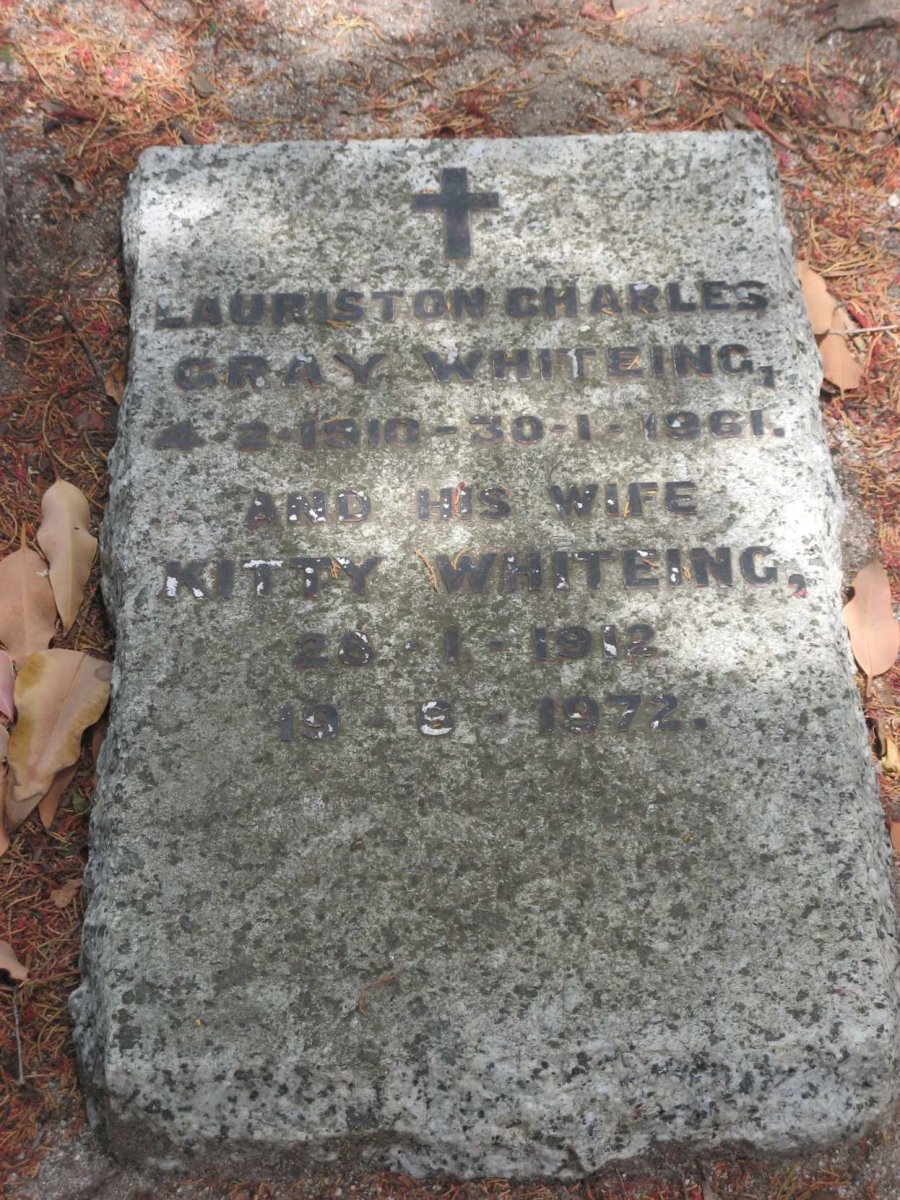 WHITEING Lauriston Charles Grey 1910-1961 &amp; Kitty 1912-1972