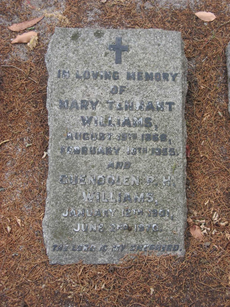 WILLIAMS Mary Tennant 1868-1955 :: WILLIAMS Guendolen P.H. 1901-1970