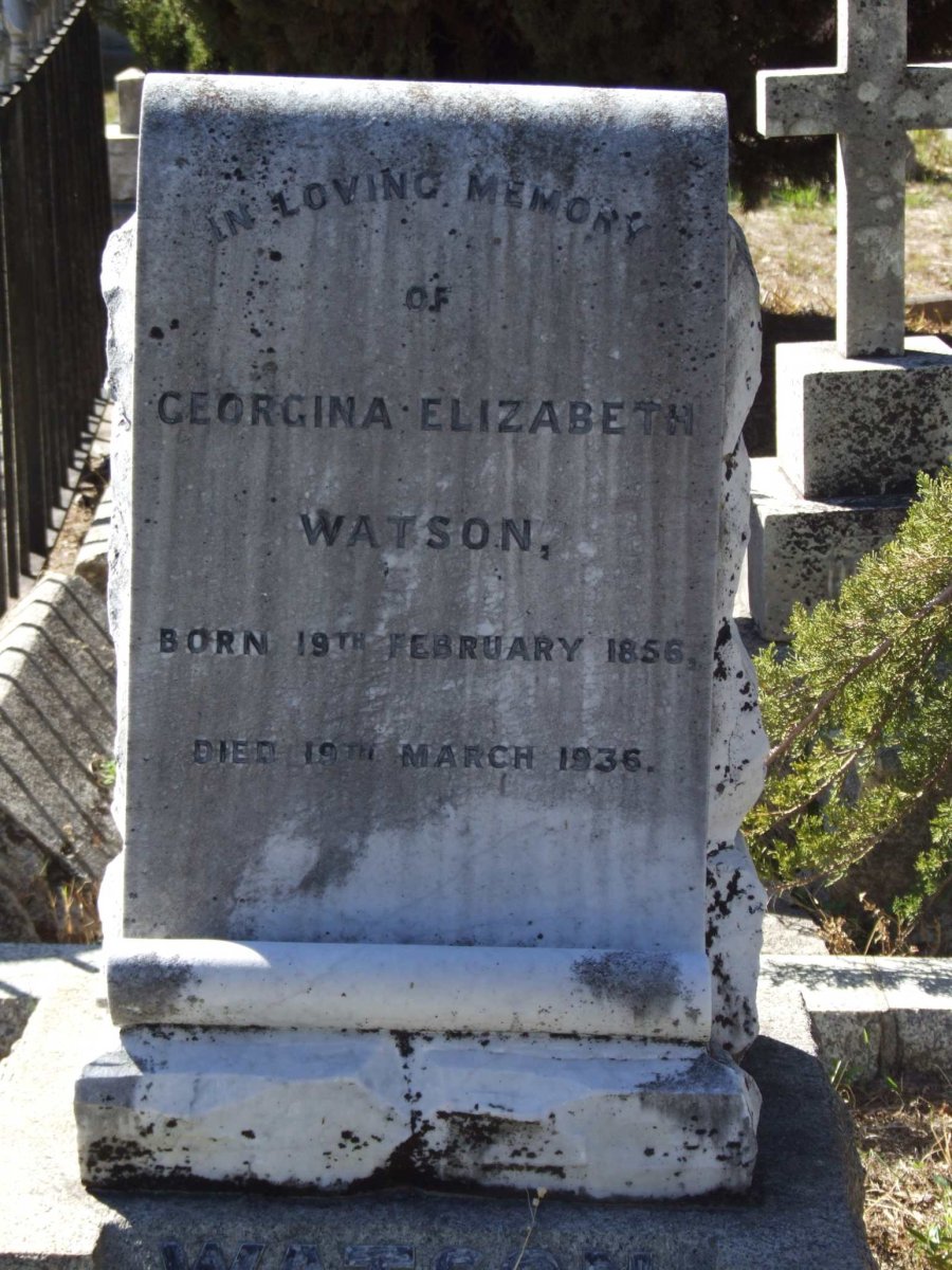 WATSON Georgina Elizabeth 1856-1936