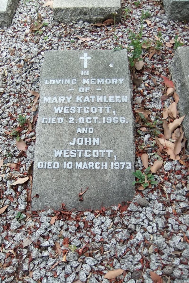 WESTCOTT John -1973 &amp; Mary Kathleen -1966