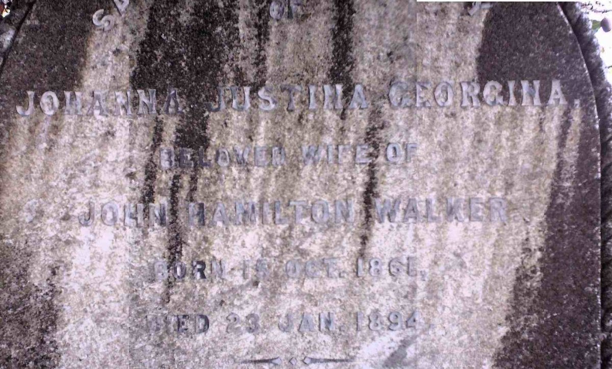 WALKER Johanna Justina Georgina 1861-1894