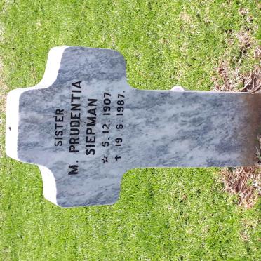 SIEPMAN M. Prudentia 1907-1987