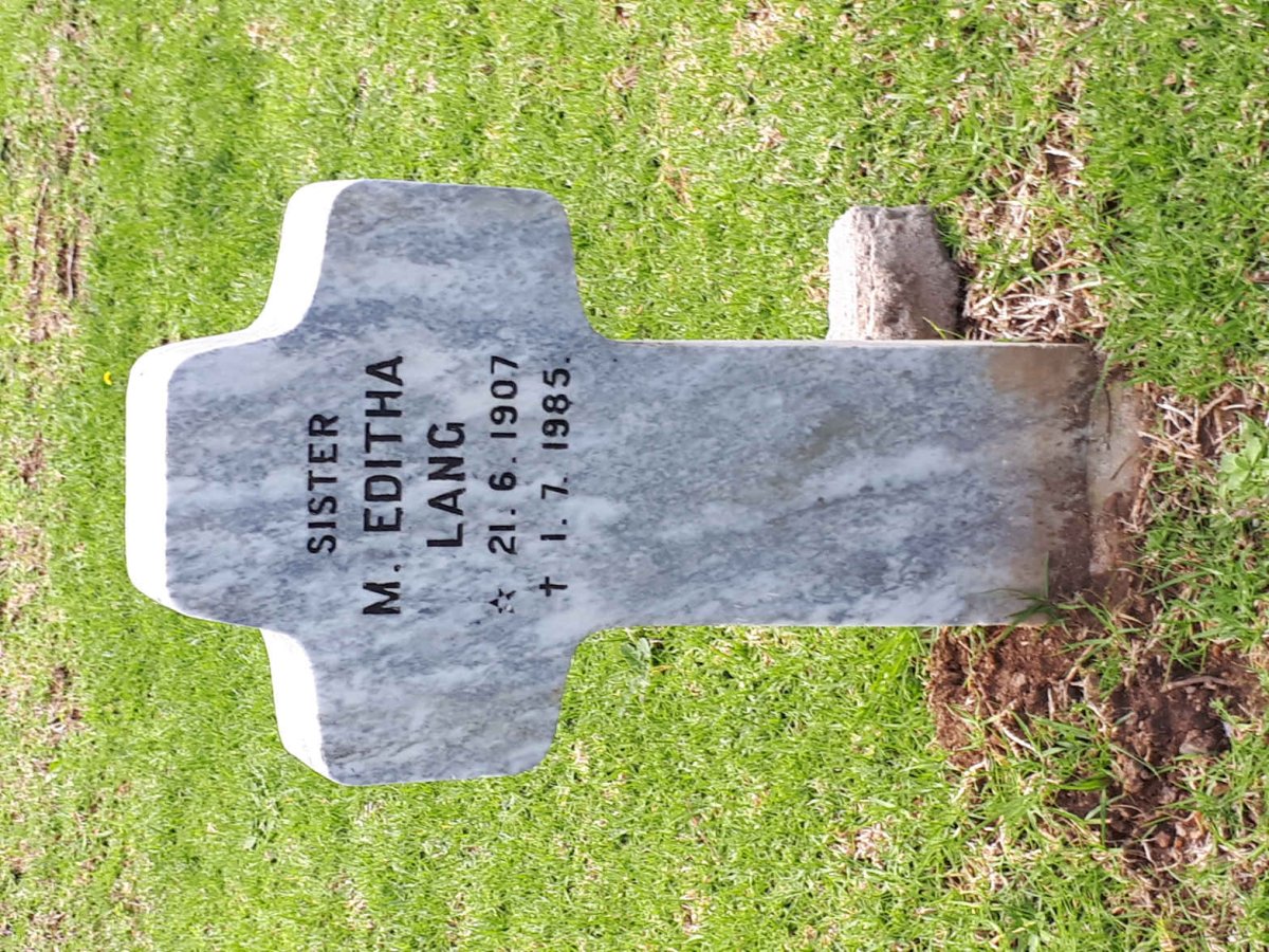 LANG M. Editha 1907-1985