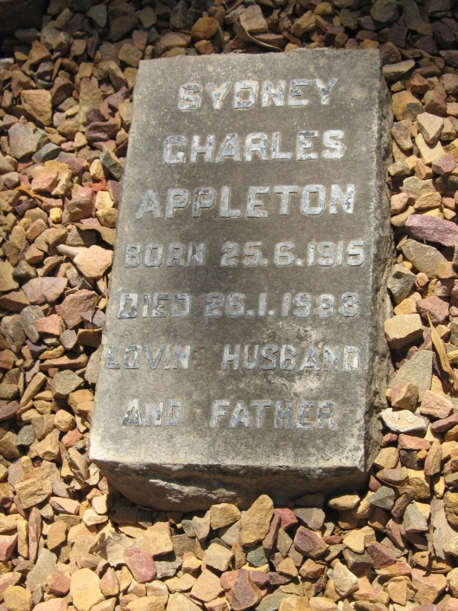 APPLETON Sydney Charles 1915-198?