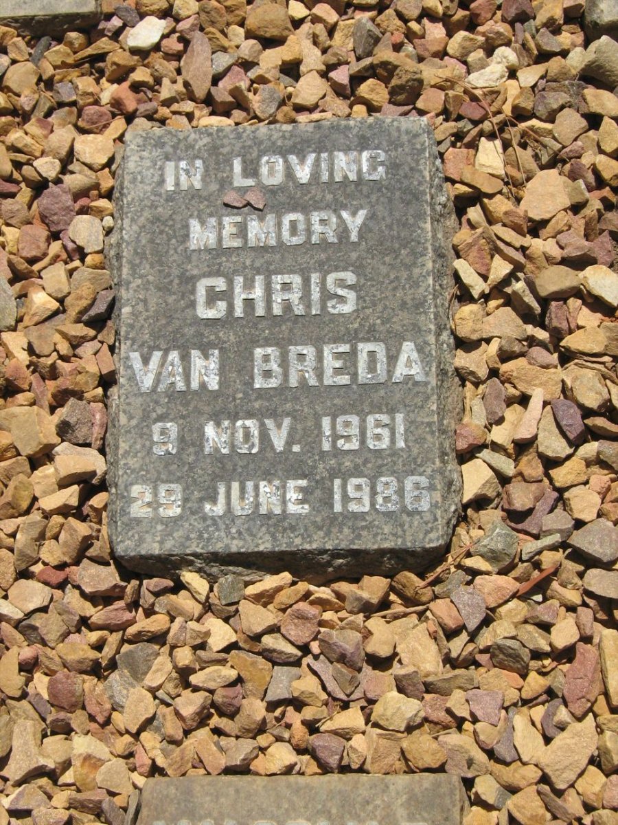 BREDA Chris, van 1961-1986