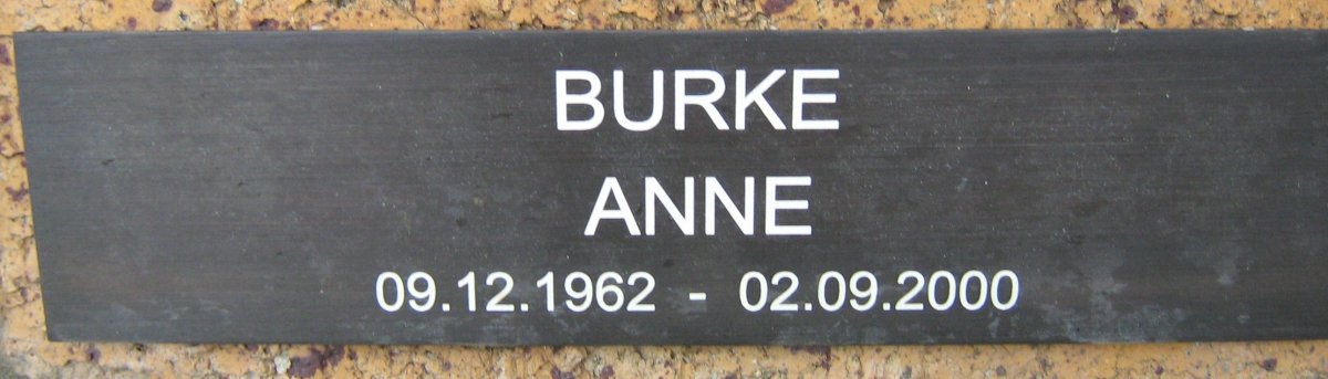BURKE Anne 1962-2000