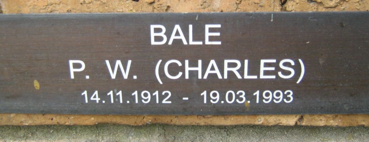 BALE P.W. 1912-1993