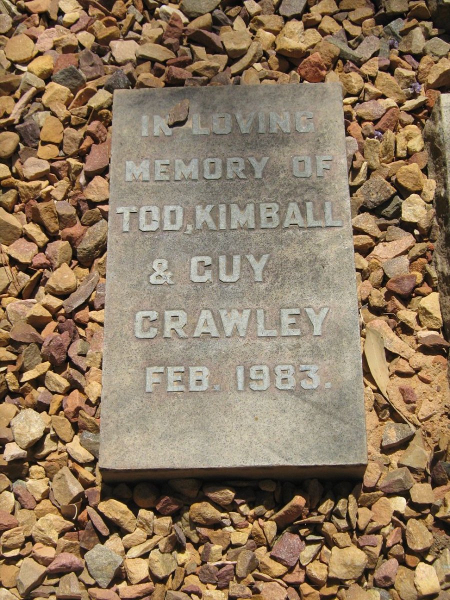 CRAWLEY Tod -1983 :: CRAWLEY Kimball -1983 :: CRAWKEY Guy -1983