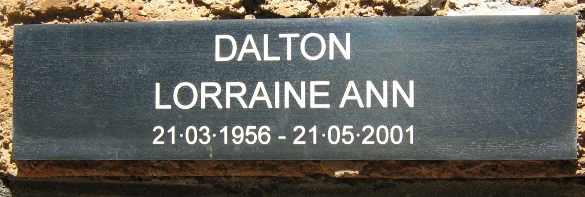 DALTON Lorraine Ann 1956-2001
