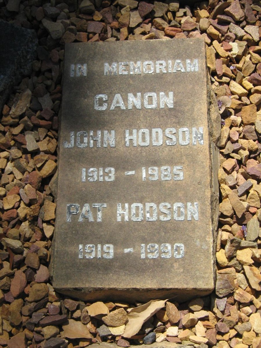 HODSON Canon John 1913-1985 &amp; Pat 1919-1990