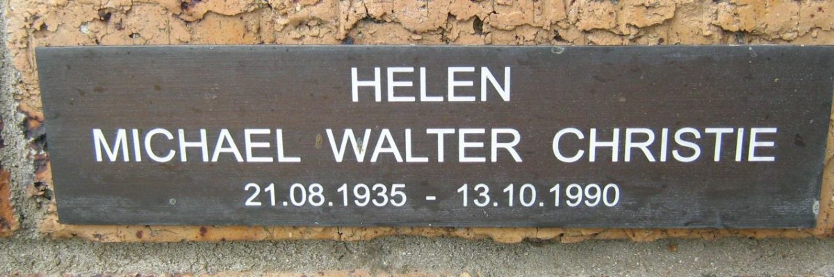 HELEN Michael Walter Christie 1935-1990