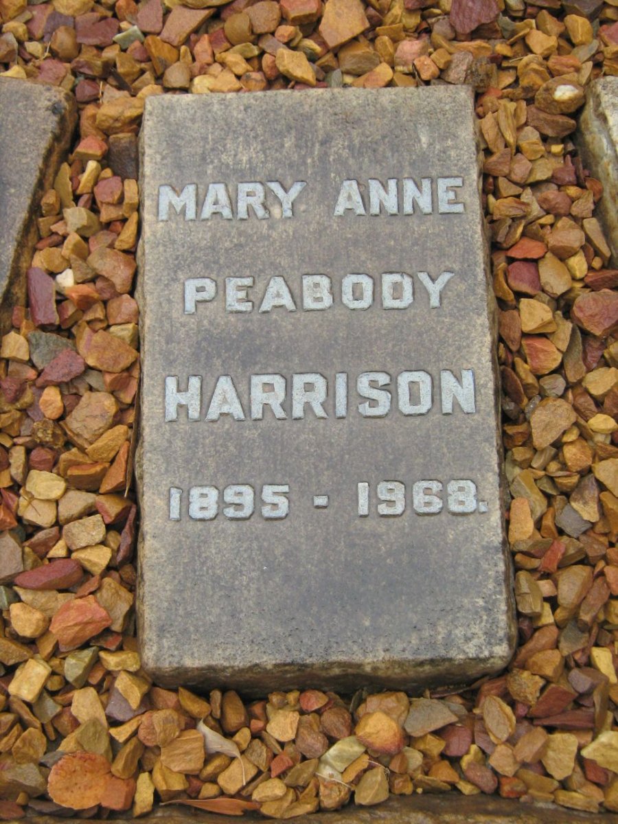 HARRISON Mary Anne nee PEABODY 1895-1968