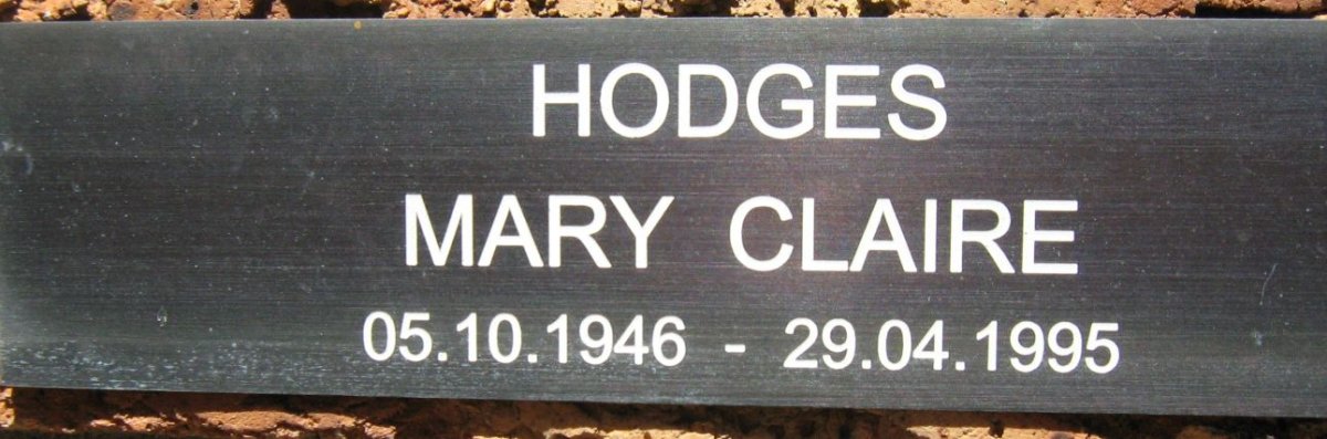HODGES Mary Claire 1946-1995