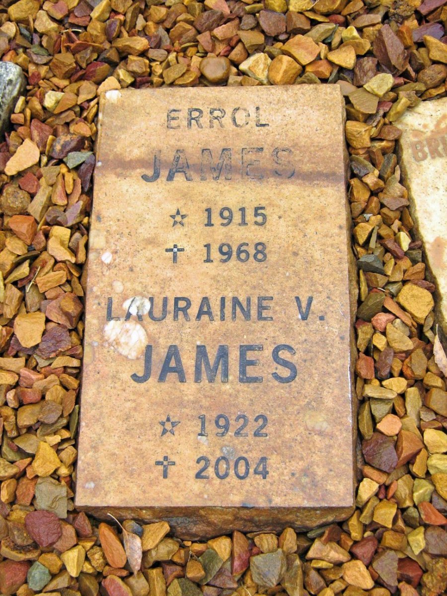 JAMES Errol 1915-1968 &amp; Lauraine V. 1922-2004
