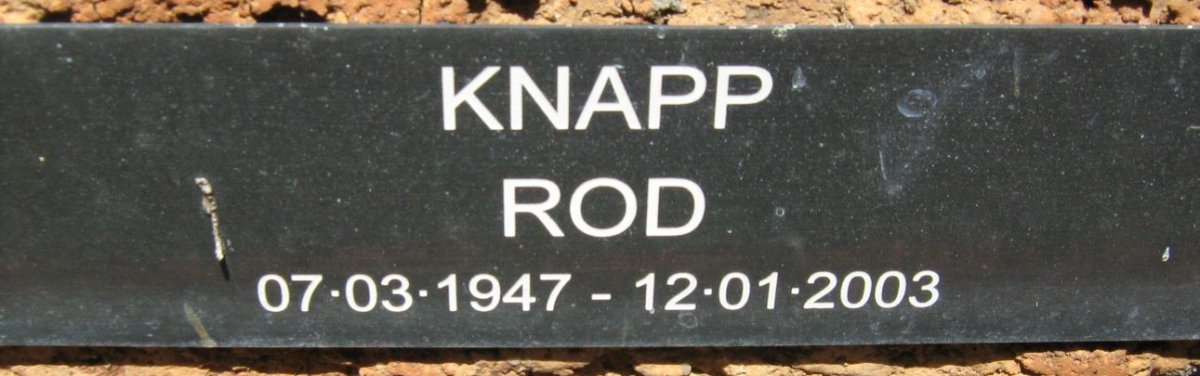 KNAPP Rod 1947-2003