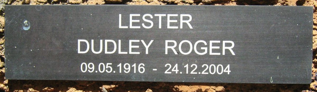LESTER Dudley Roger 1916-2004
