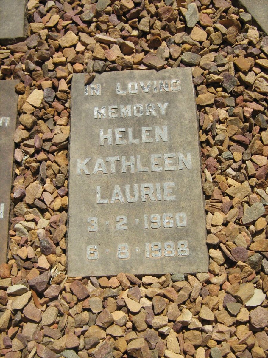 LAURIE Helen Kathleen 1960-1988