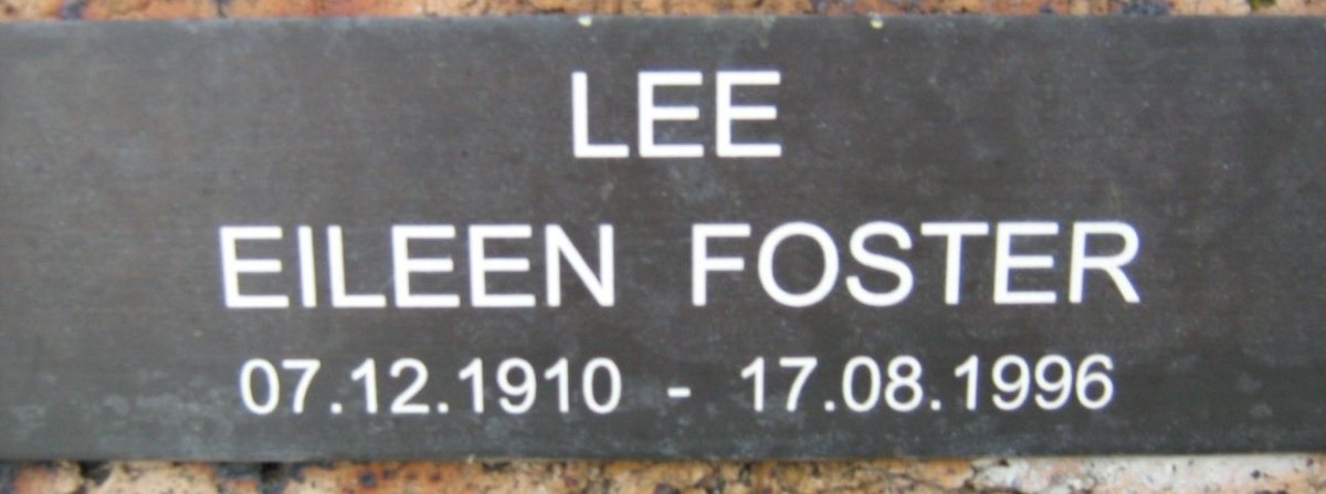 LEE Eileen Foster 1910-1996