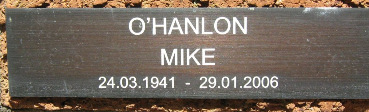 O'HANLON Mike 1941-2006