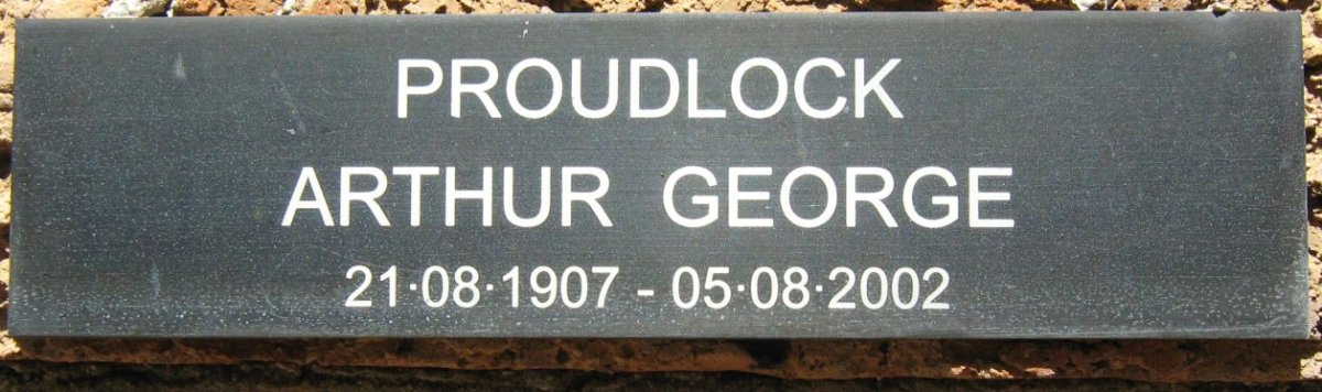 PROUDLOCK Arthur George 1907-2002