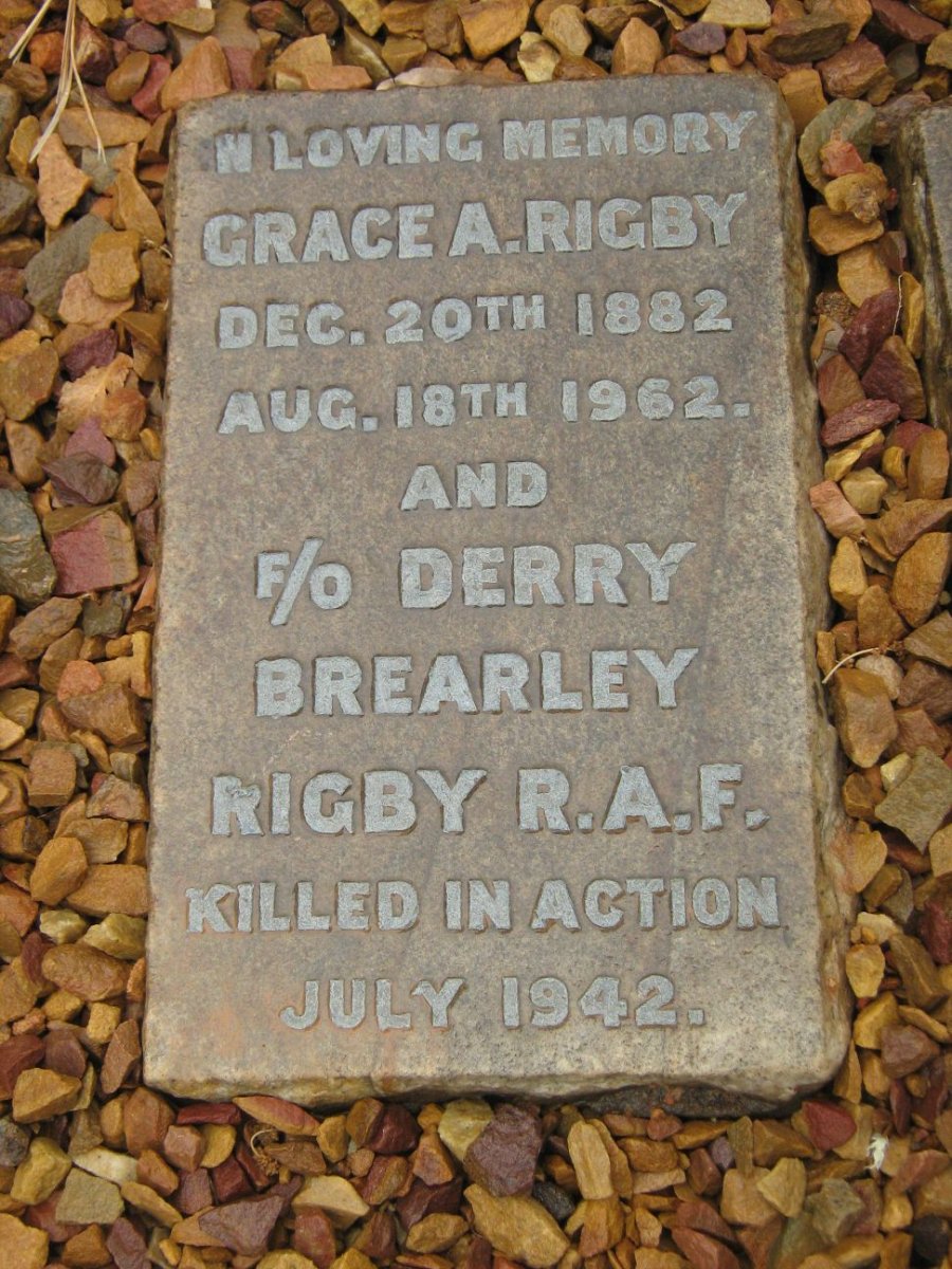 RIGBY Grace A. 1882-1962 :: RIGBY Derry Brearley -1942
