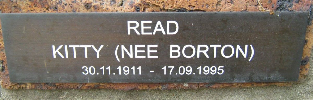 READ Kitty nee BORTON 1911-1995