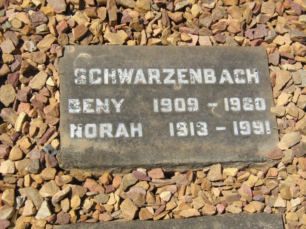 SCHWARZENBACH Beny 1909-1980 &amp; Norah 1913-1991