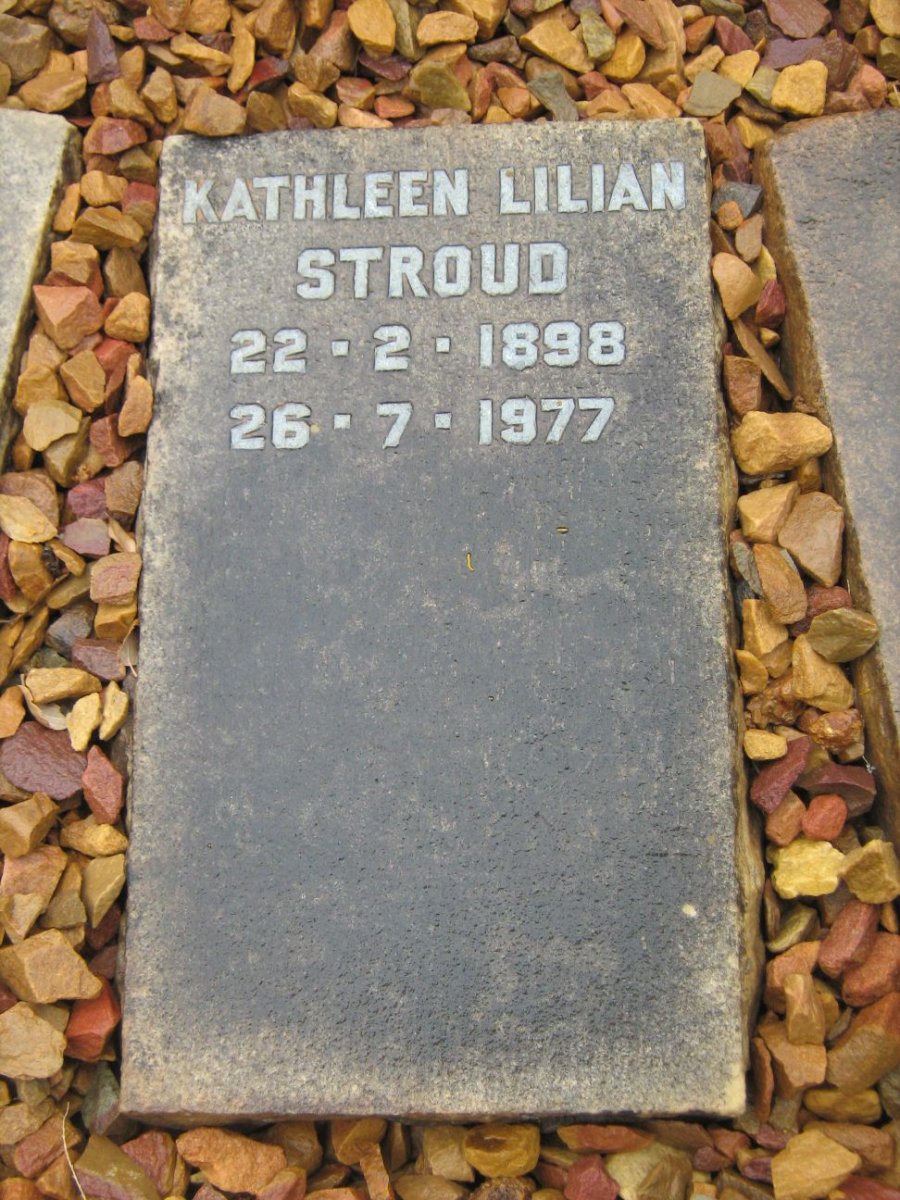 STROUD Kathleen Lilian 1898-1977