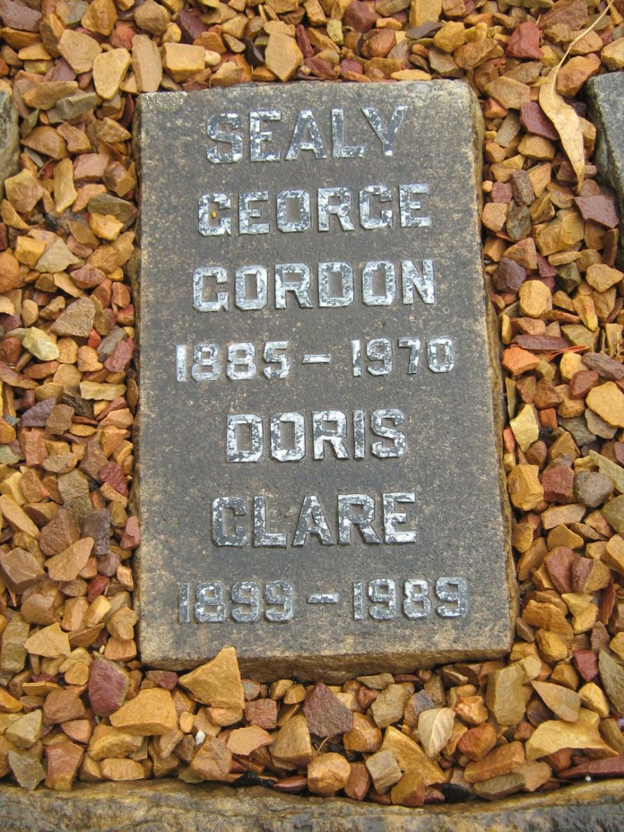 SEALY George Gordon 1885-1970 &amp; Doris Clare 1899-1989