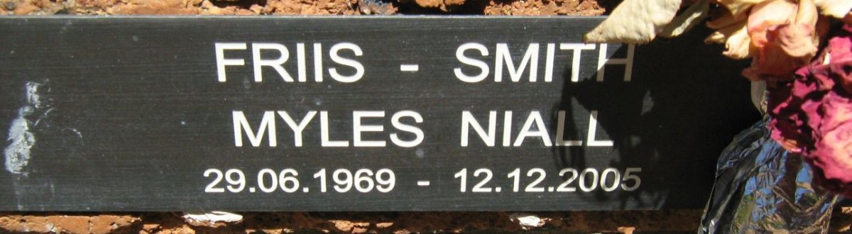 SMITH Myles Niall, FRIIS 1969-2005