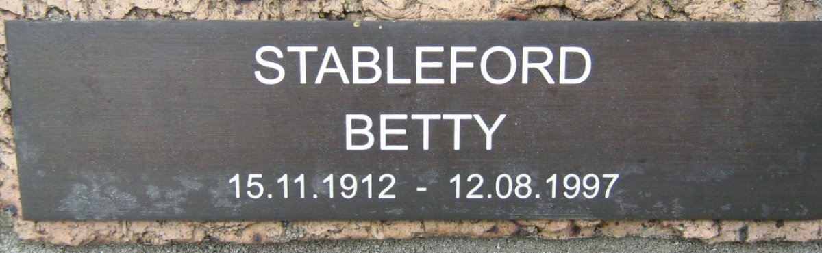 STABLEFORD Betty 1912-1997