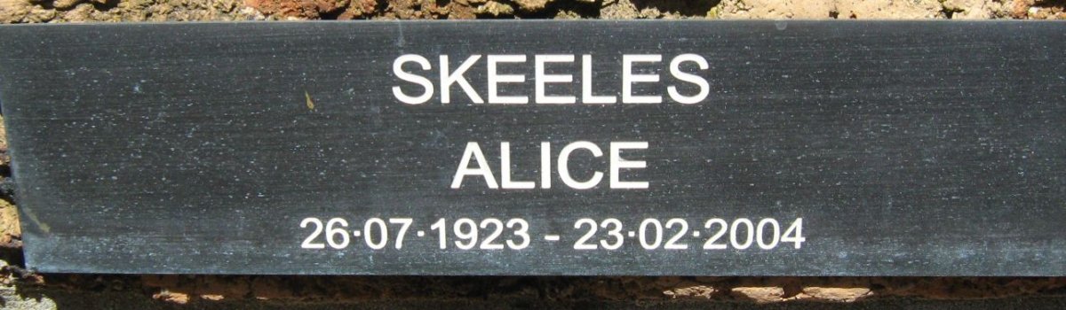 SKEELES Alice 1923-2004