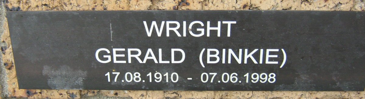 WRIGHT Gerald 1910-1998