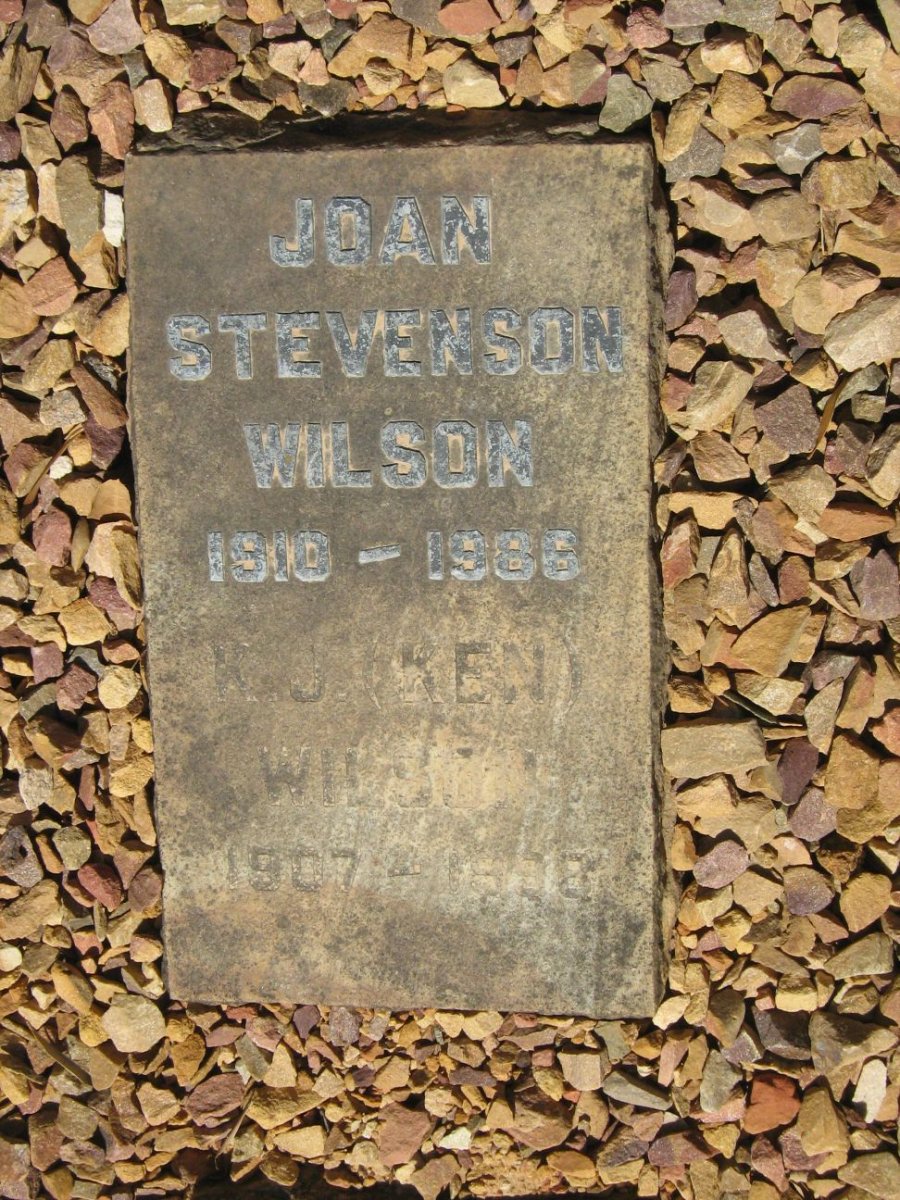 WILSON K.J. 1907-1998 &amp; Joan Stevenson 1910-1986