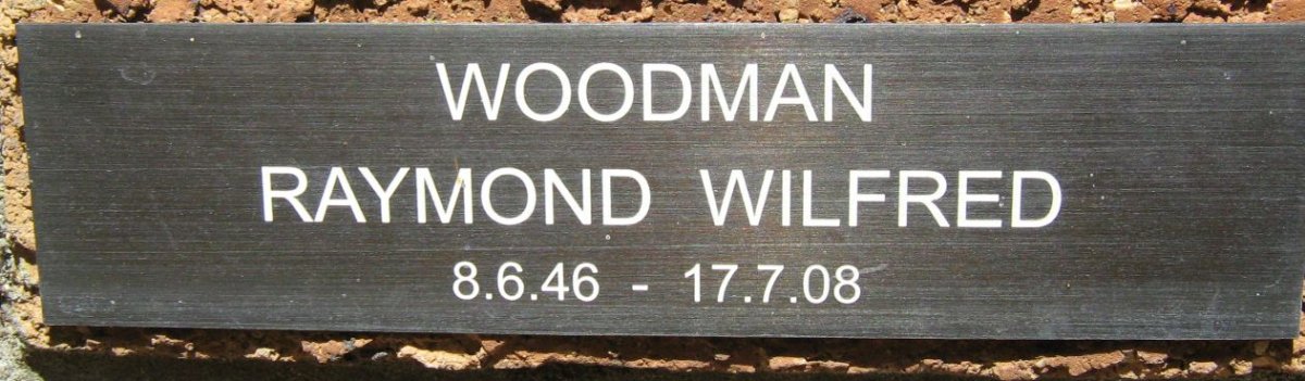 WOODMAN Raymond Wilfred 1946-2008