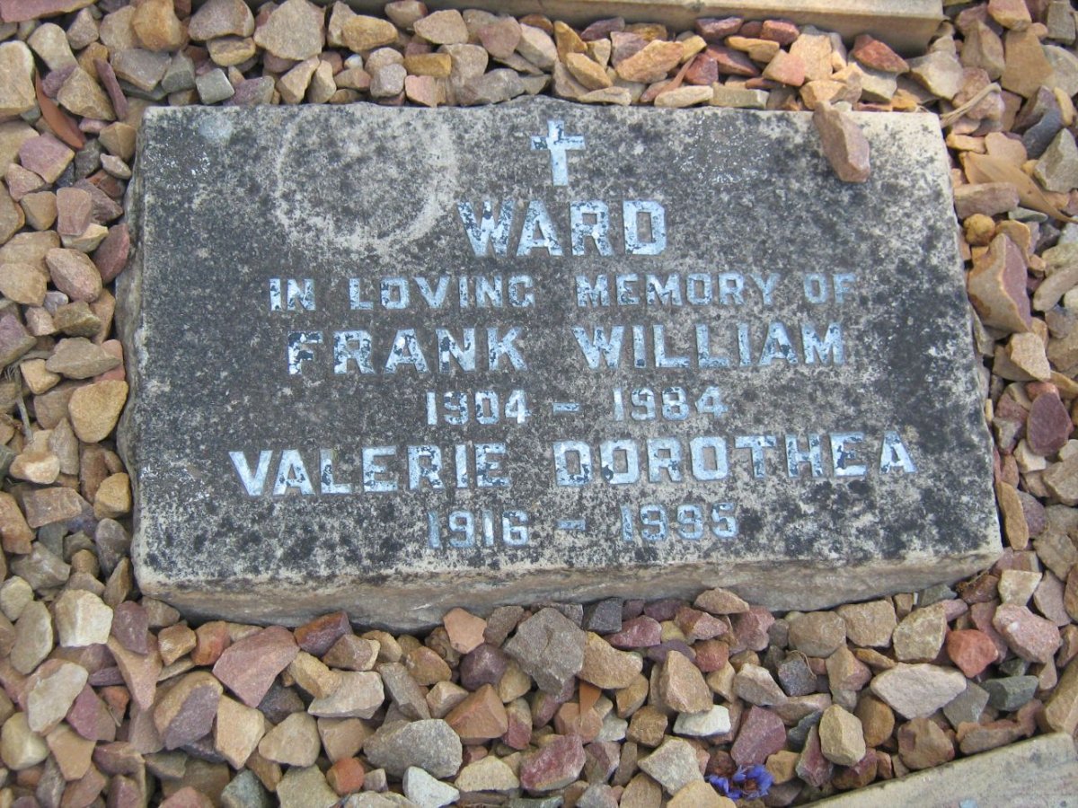 WARD Frank William 1904-1984 &amp; Valerie Dorothea 1916-1995