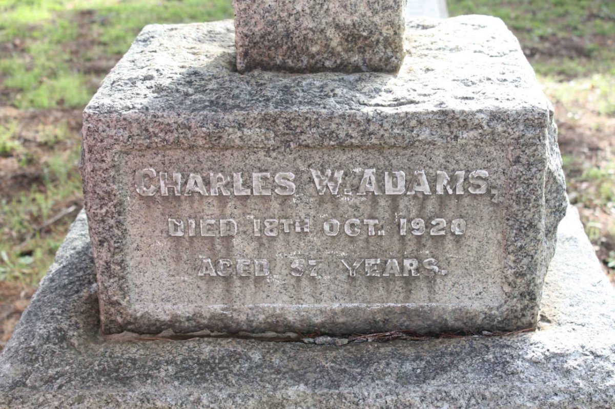 ADAMS Charles W. -1920