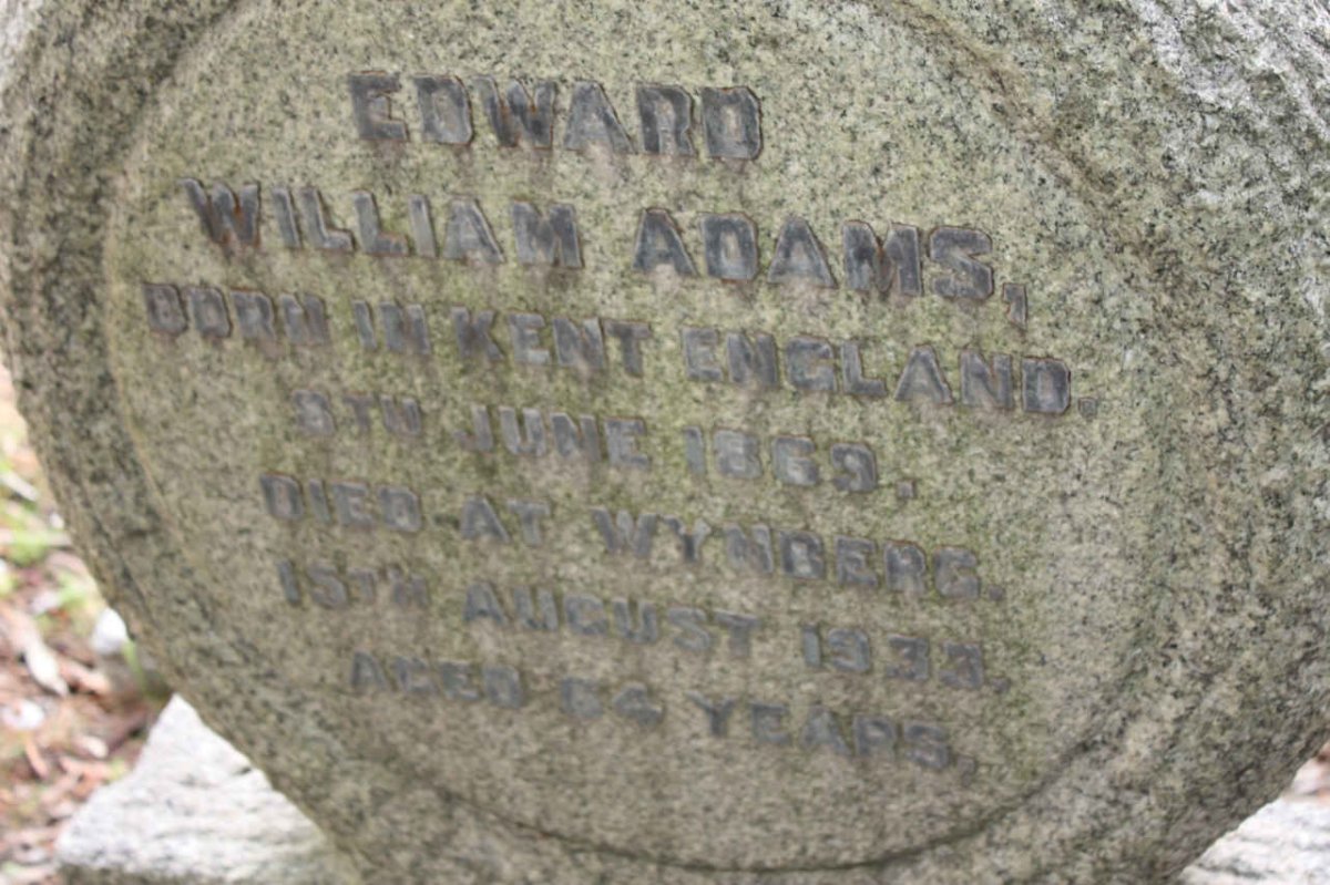 ADAMS Edward William  1869-1933