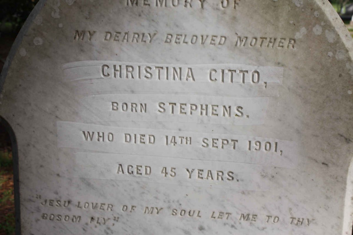 CITTO Christina nee STEPHENS -1901