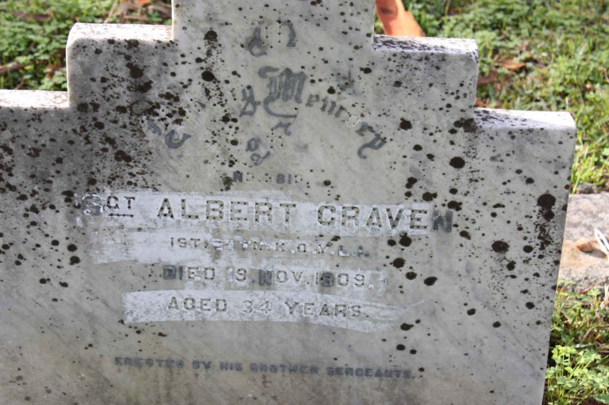 CRAVEN Albert  -1909