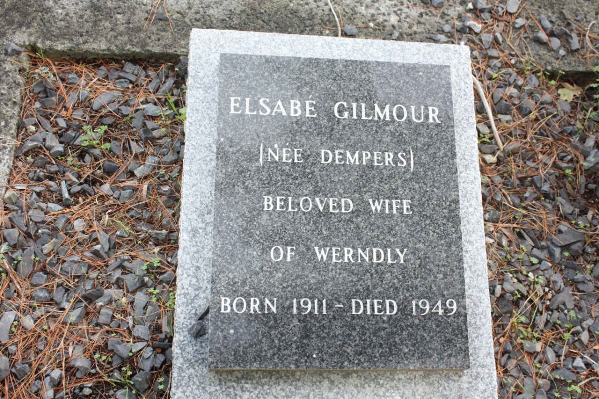 GILMOUR Elsabe nee DEMPERS 1911-1949