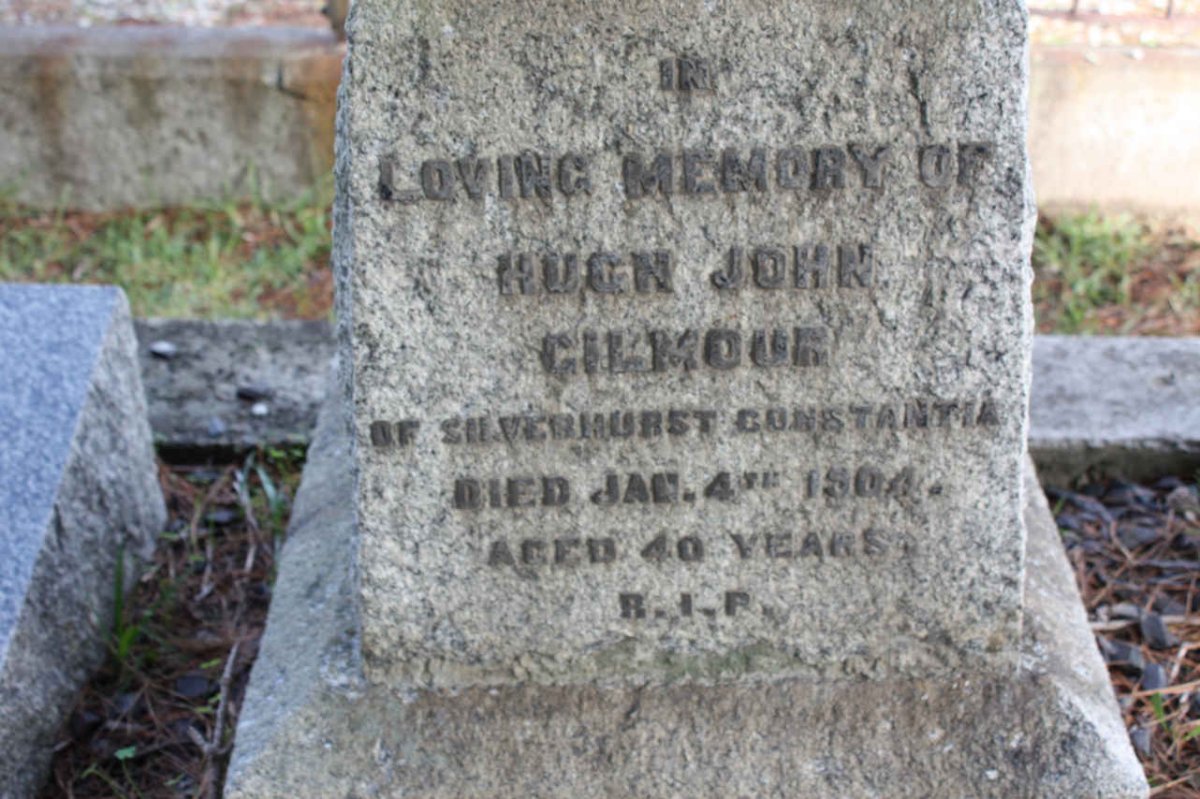 GILMOUR Hugh John -1904
