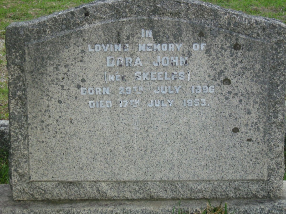 JOHN Dora nee SKEELES 1896-1953