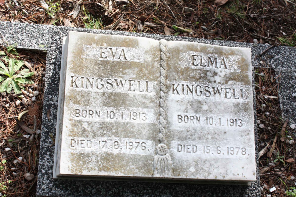 KINGSWELL Eva 1913-1976 :: KINGSWELL Elma 1913-1978