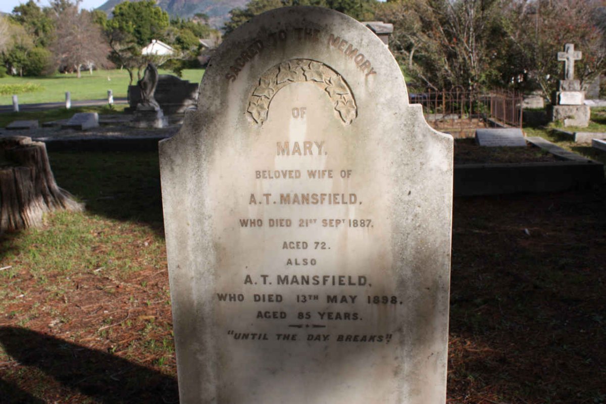 MANSFIELD A.T. -1898 &amp; Mary -1887