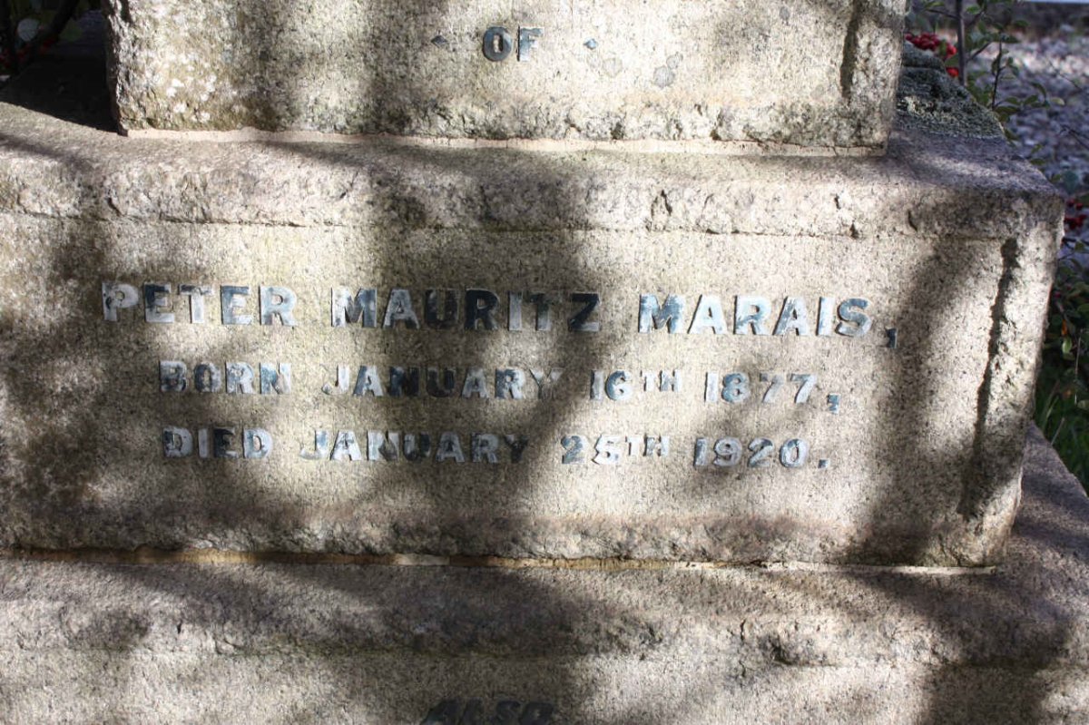 MARAIS Peter Mauritz 1877-1920